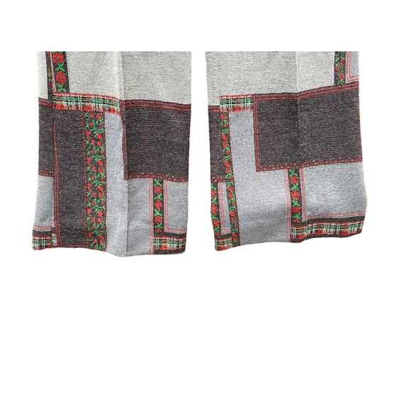 70's Hippie, Disco, Boho Bell bottom Checker Pants, Small - Picture 4 of 6